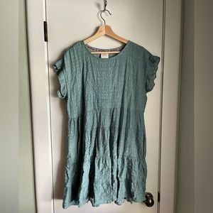 Teal Knox Rose Mini Dress from Target. Size L.